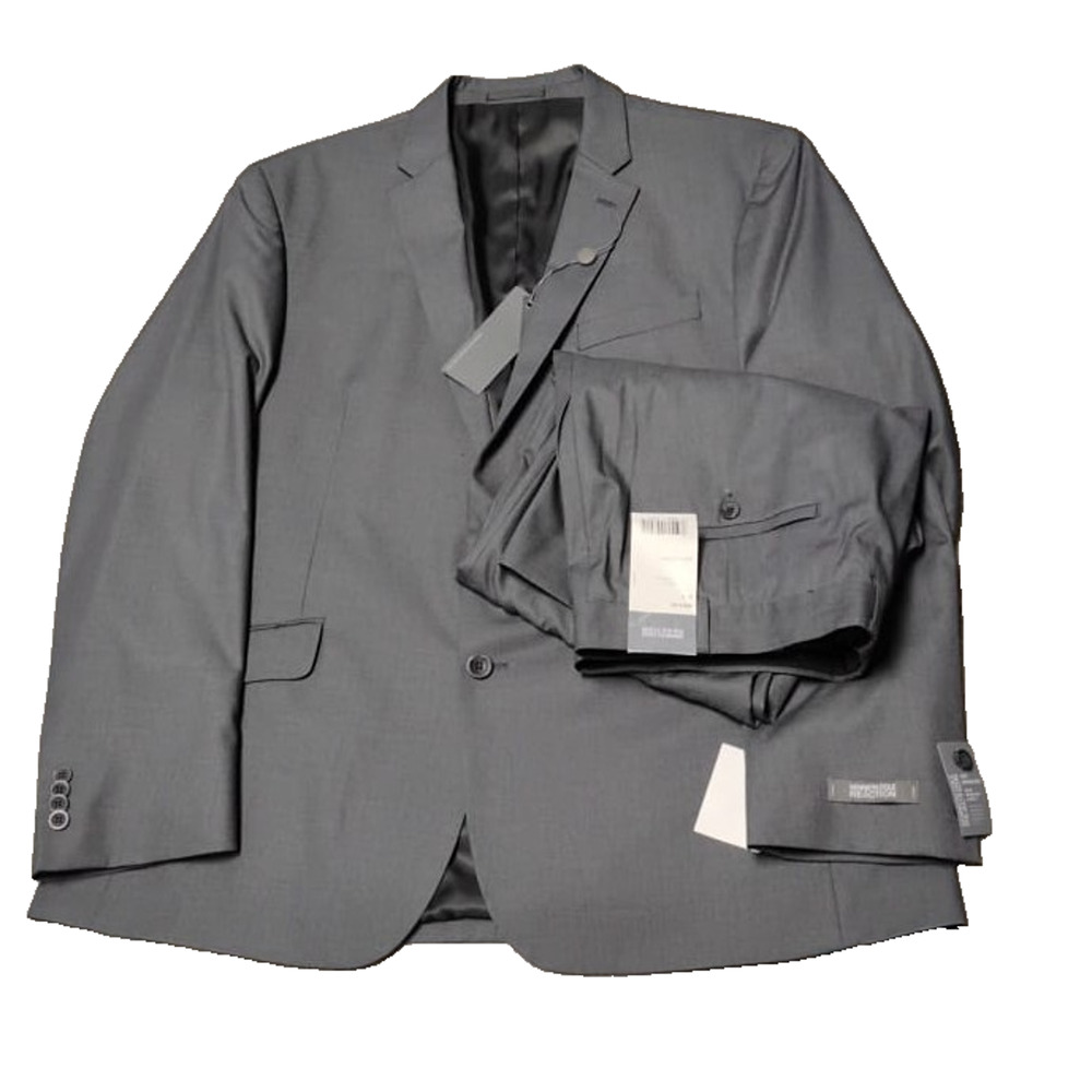 NWT Kenneth Cole Reaction Men's Gray Suit Separate jacket sz 48R pant 40w x30L - Picture 4 of 14